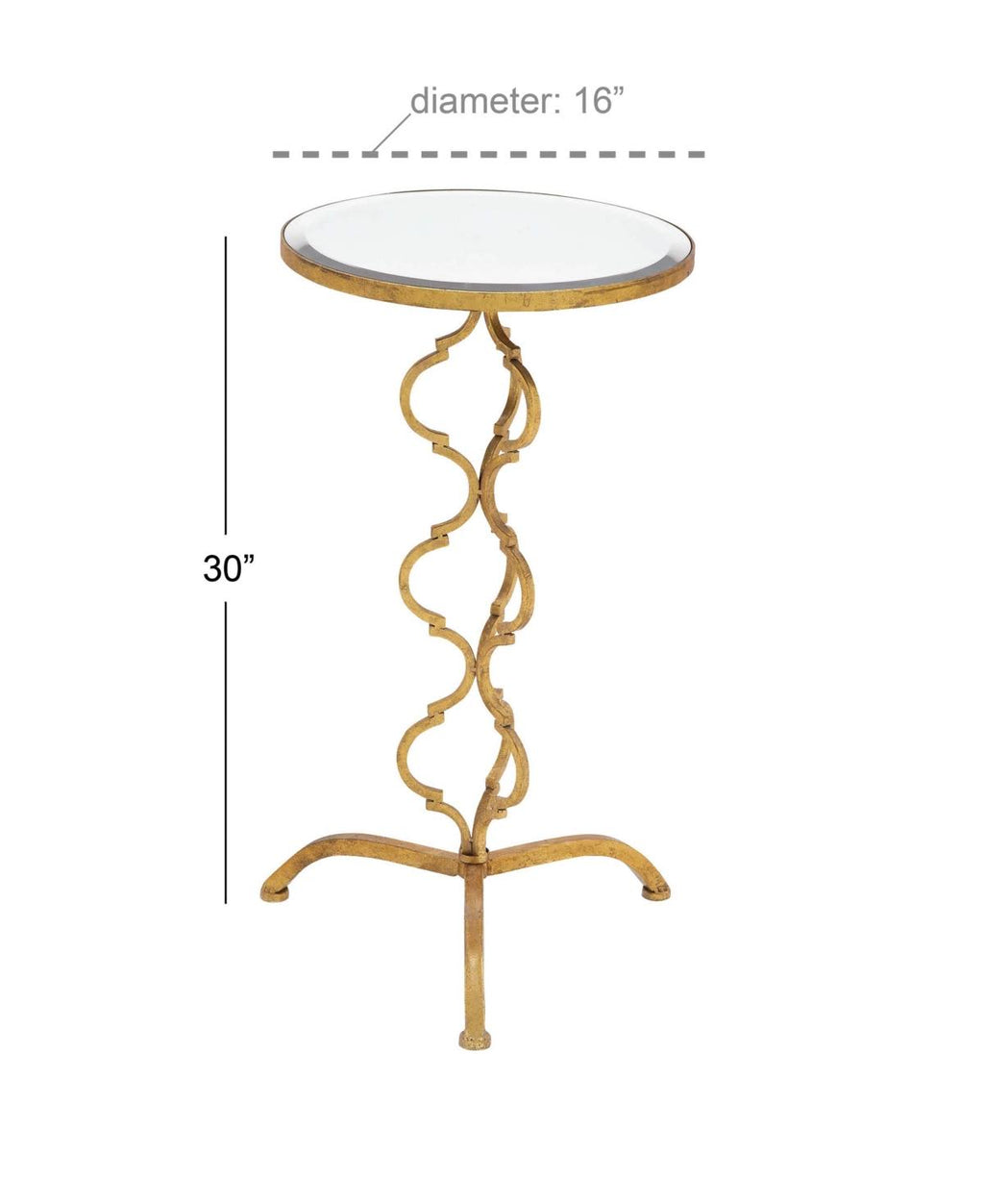 Gold-Tone Accent Table P875