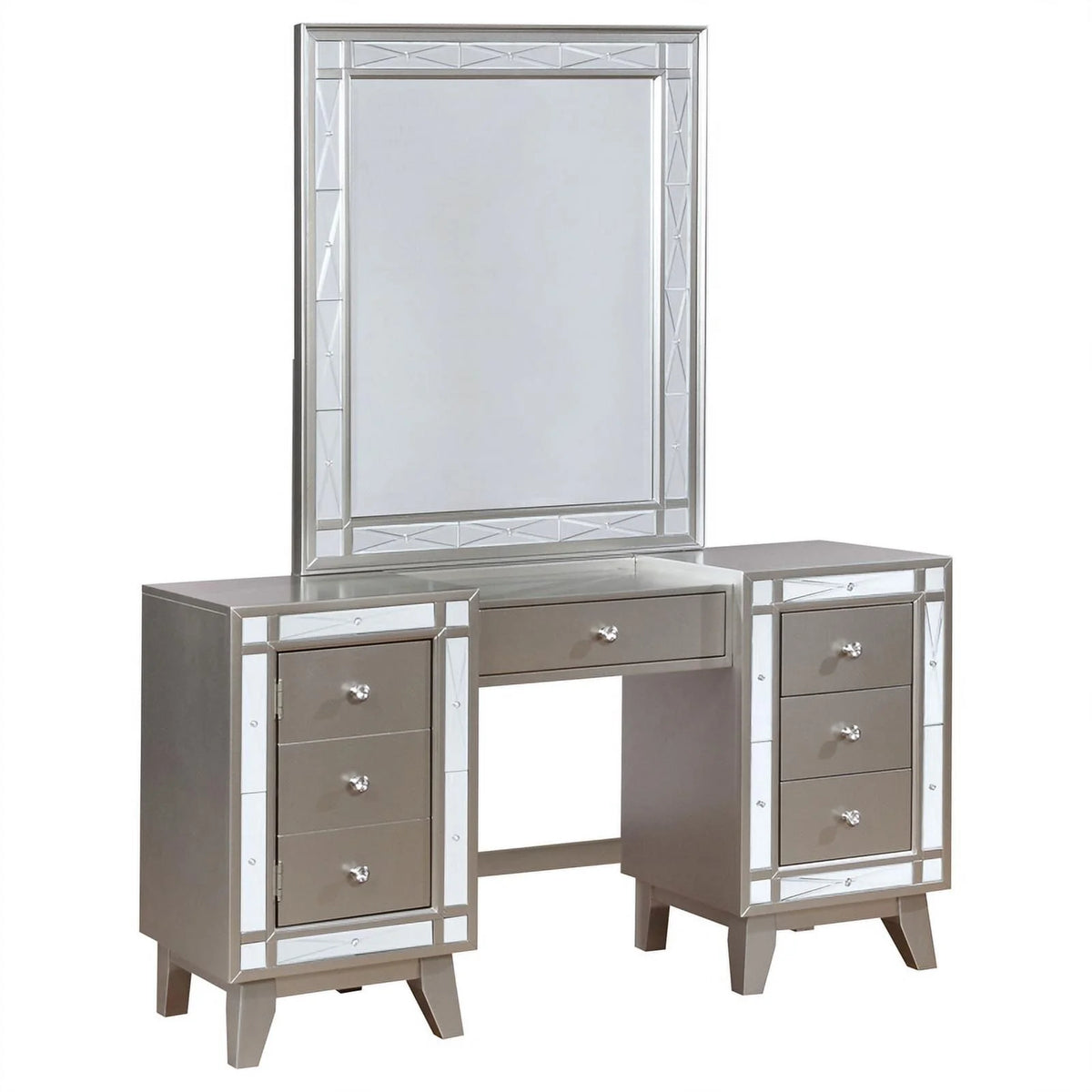 Contemporary Wood 3-piece Vanity Set V48261
