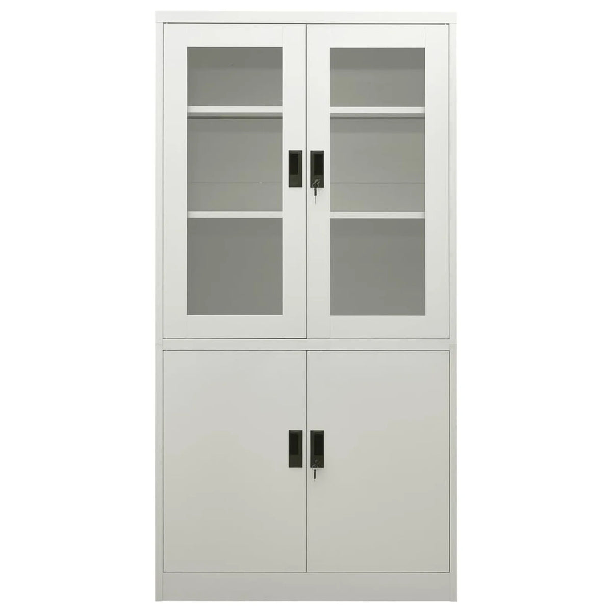 Light Gray File Storage Cabinet with 3 Adjustable Shelves S526976