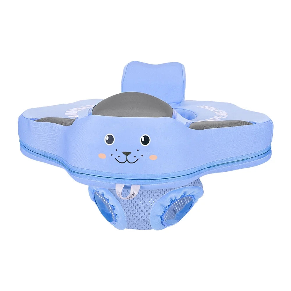 Non-Inflatable Pool Seat Float Swimming Ring with Safety Seat R3797