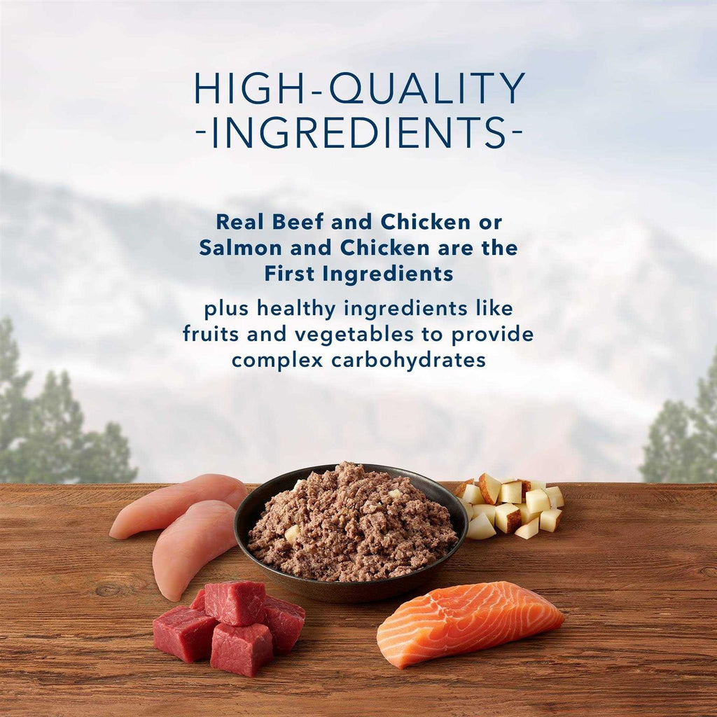 High Protein Beef & Salmon Adult Wet Dog Food Variety Pack Grain-Free F4727