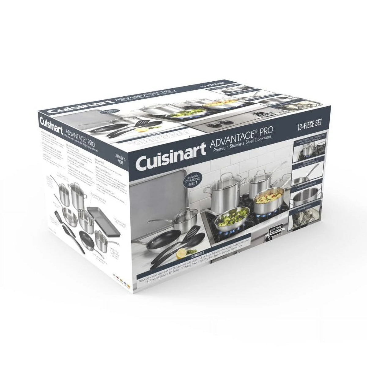 13-Piece Stainless-Steel Cookware Set P64465