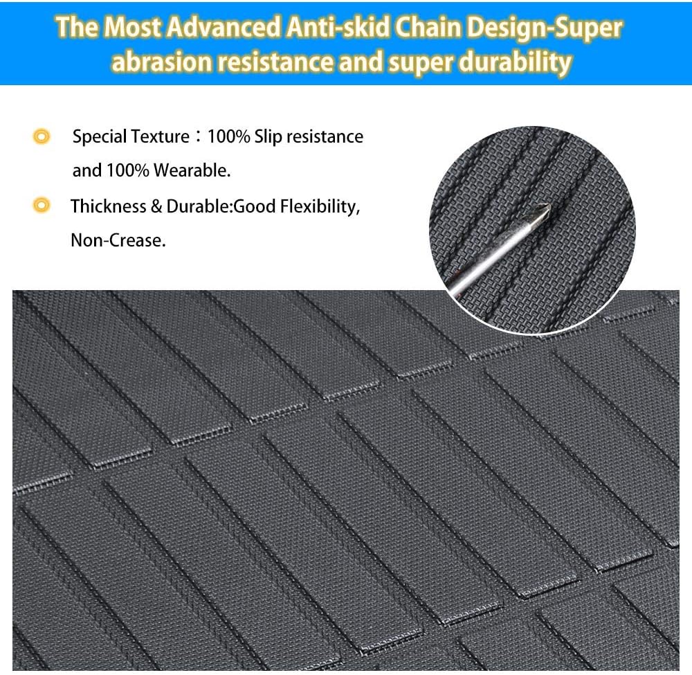 Custom Fit Cargo Liner Trunk Mat for Jeep Cherokee 2014-2021, Pack of 2 U27393