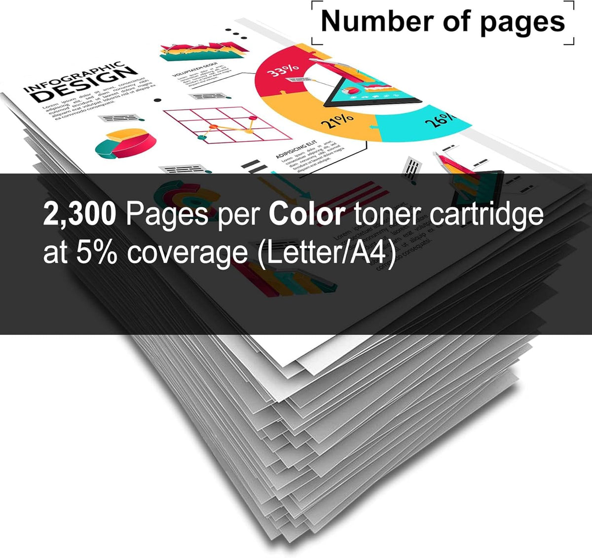 414A Compatible Toner Cartridge for HP Color Pro MFP M479fdw M454dn M454dw M454nw M453-M454 Series Printer D696086