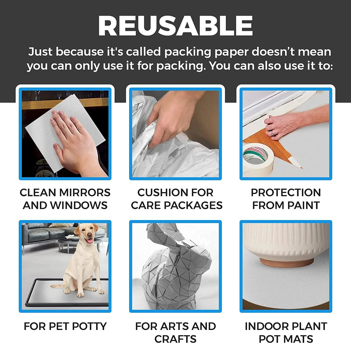 640 Sheets Packing Paper 27" x 17" R735426