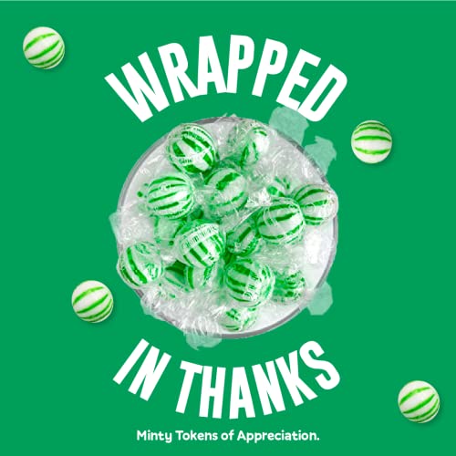 Jumbo Mint Balls, Red & White Peppermint Hard Candy Balls, Individually Wrapped (120 Count - 1 Pack) Y487