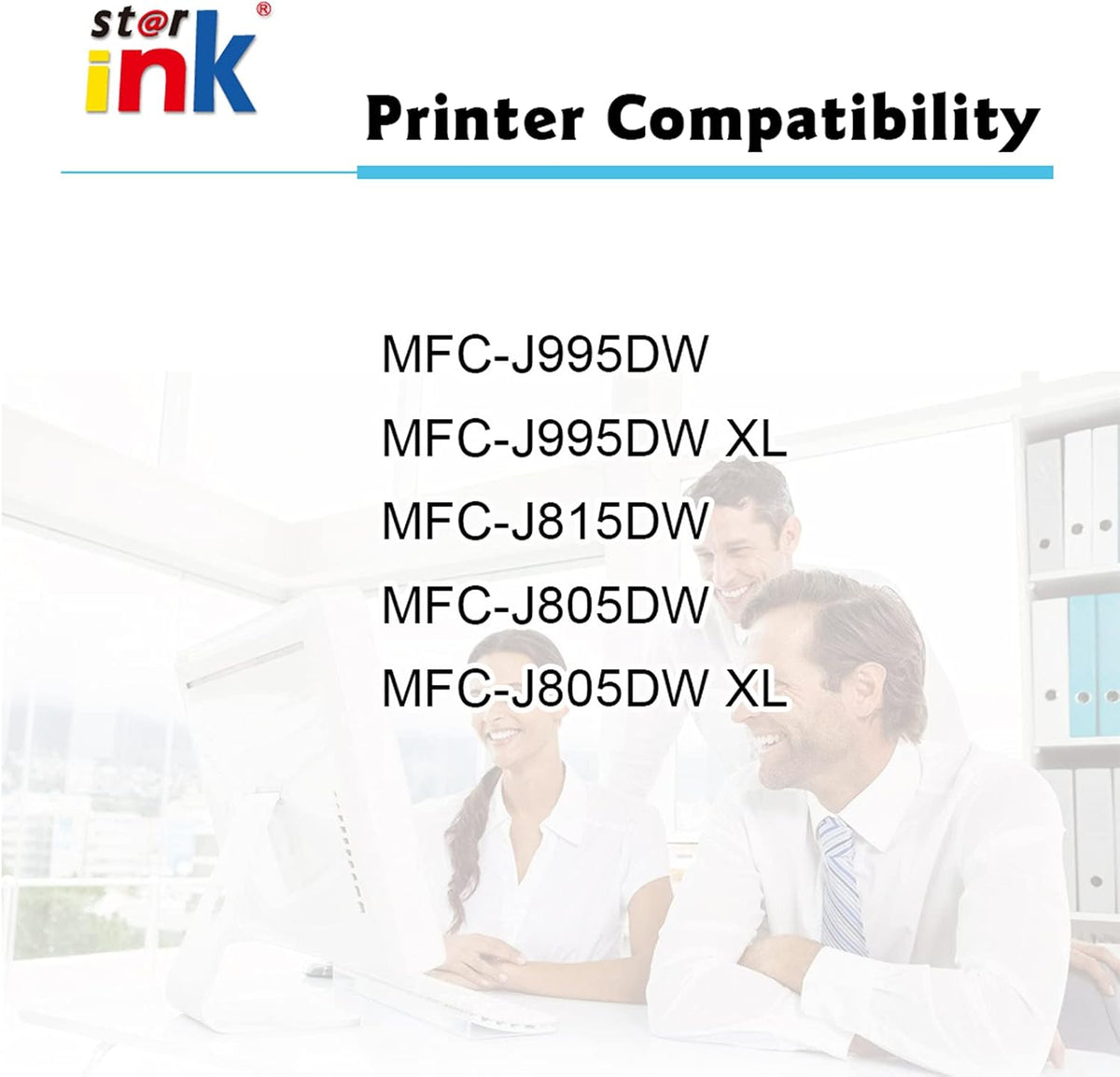 4 Packs Ink Cartridge for Brother Printer H651157
