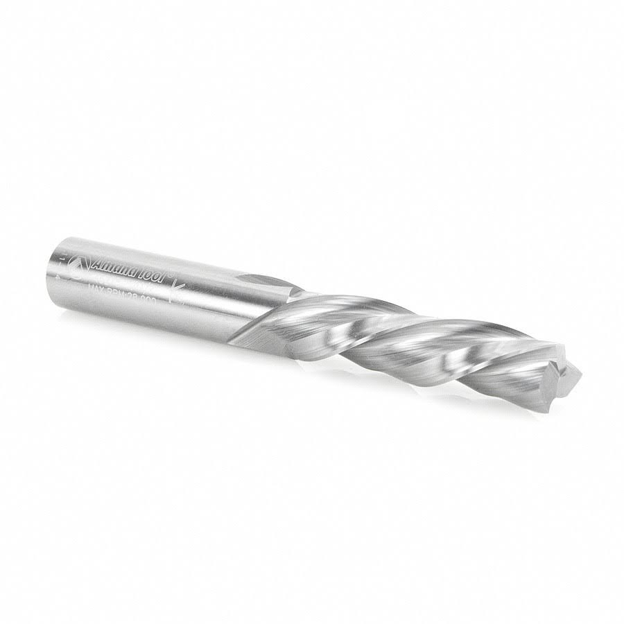 Solid Carbide Spiral Plunge 1/2 Dia x 2 inch x 1/2 Shank Down-Cut 3-Flute J797