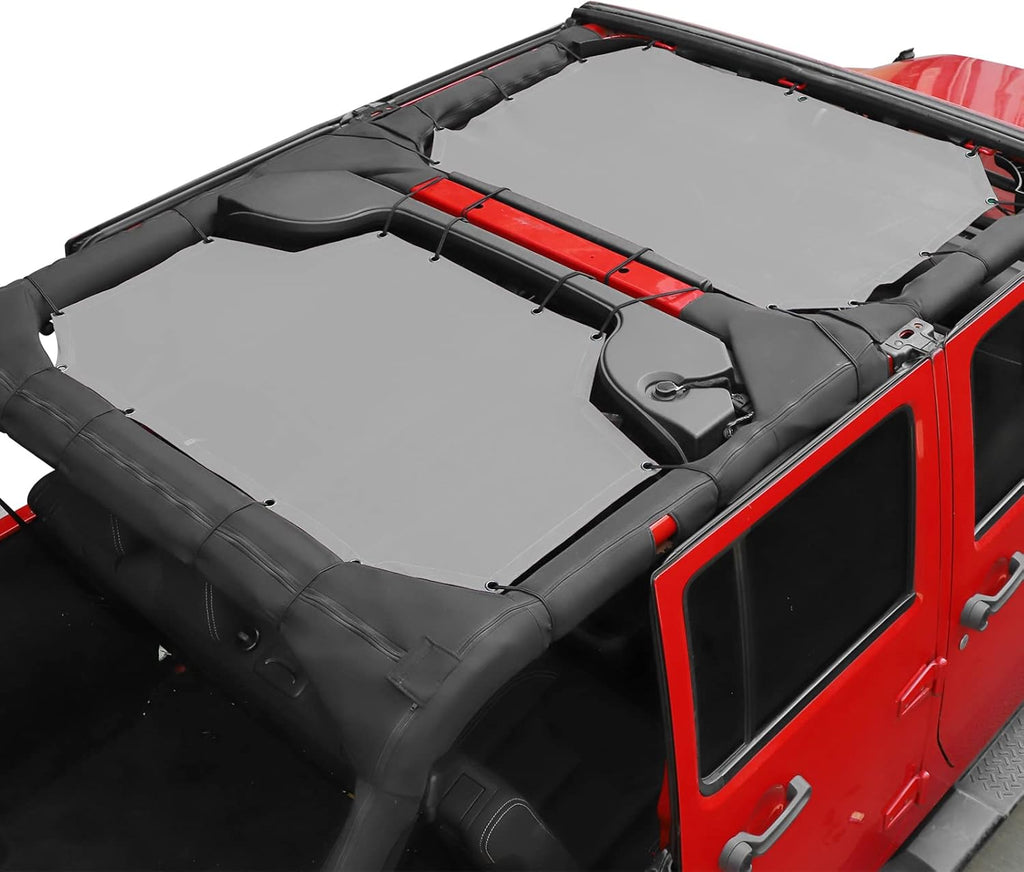 Jeep Wrangler JK Unlimited 4 Door Front & Rear 2 Piece Sun Shade Mesh N39666