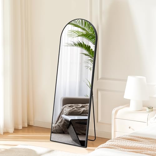 64"x21" Arched Full Length Mirror with Aluminum Alloy Thin Frame R699