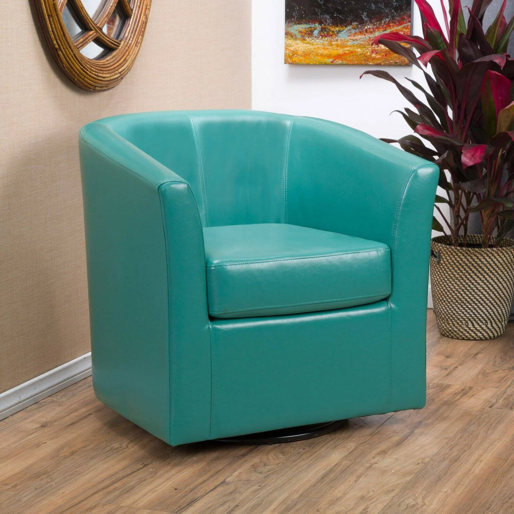 Barrel Club Chair with Swivel Seat F9767