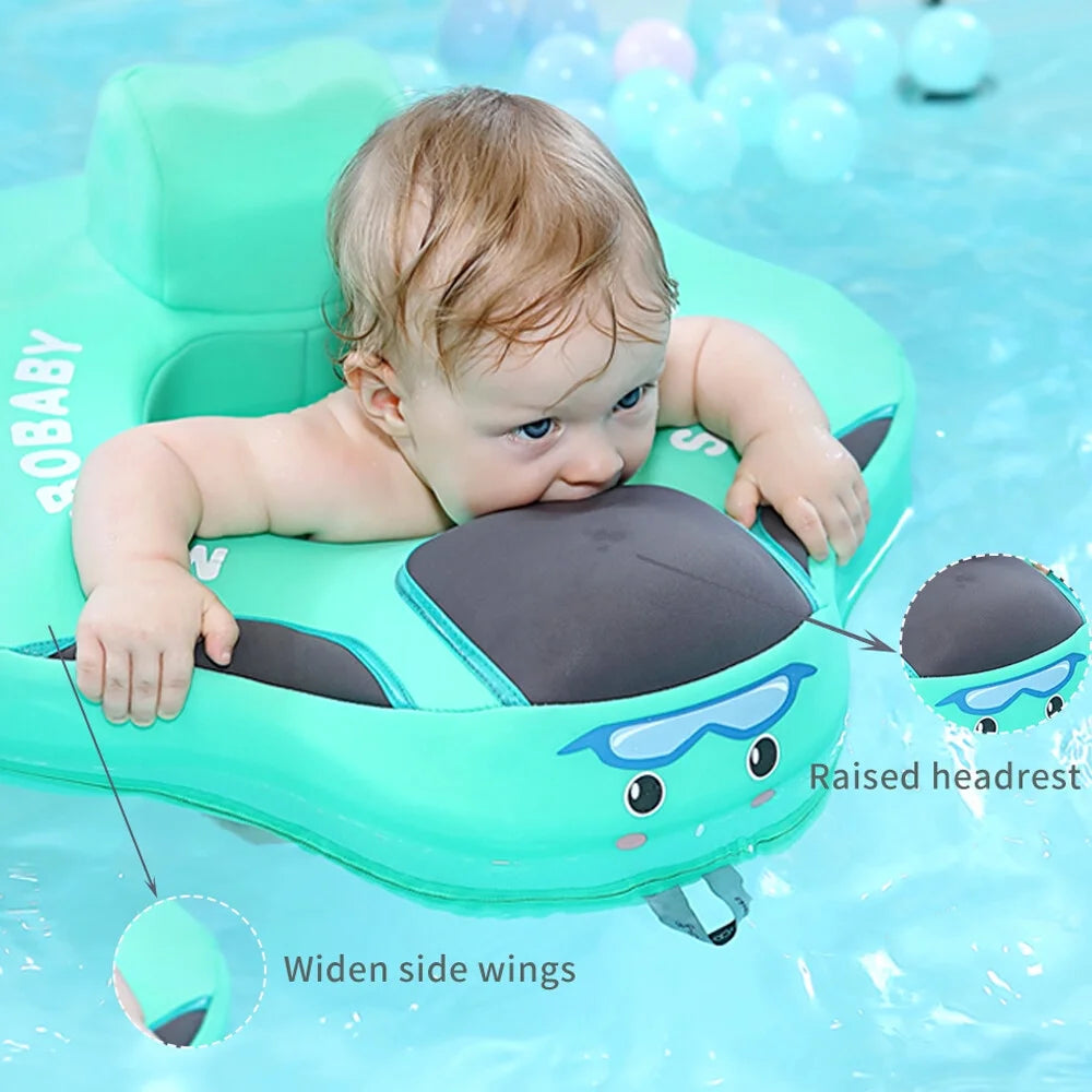 Non-Inflatable Pool Seat Float Swimming Ring with Safety Seat R3797