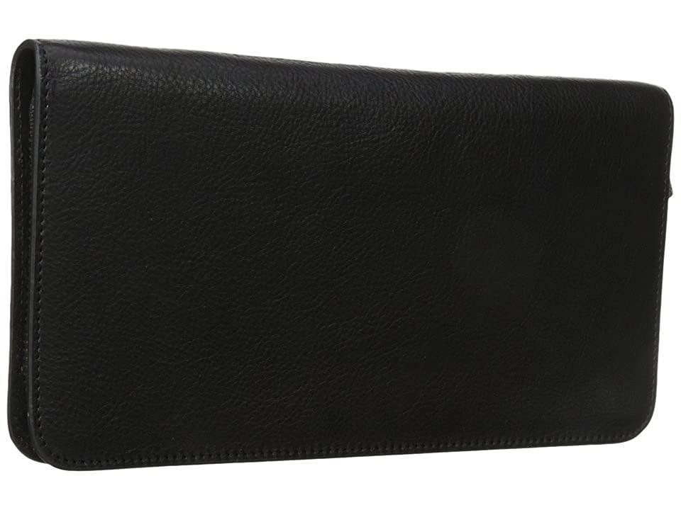 Black Leather Passport Case J45218