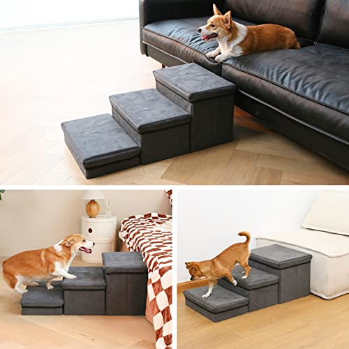 2-Tier Adjustable Pet Steps for Small Medium Dogs B2217