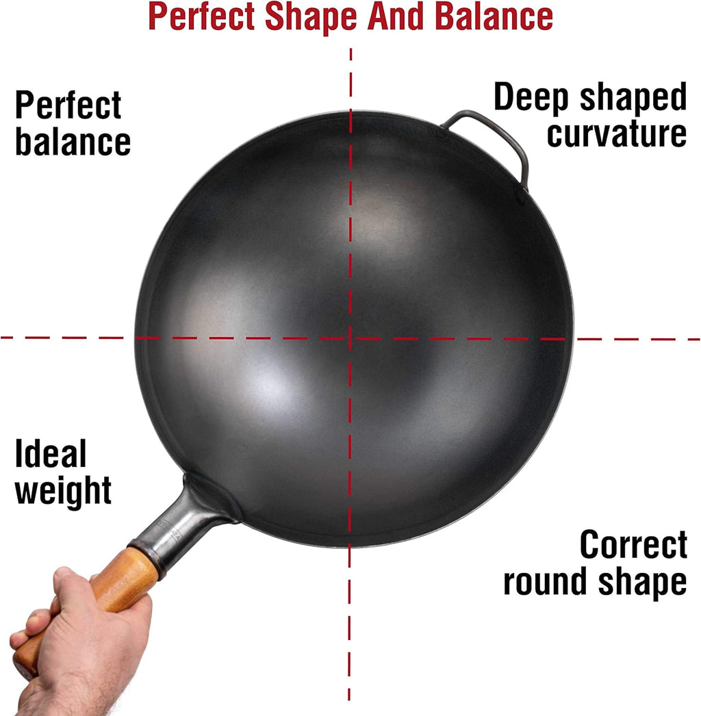 14" Carbon Steel Wok Pan N9963