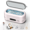 48KHz Ultrasonic Jewelry Cleaner 304 Stainless Steel Pink H5412