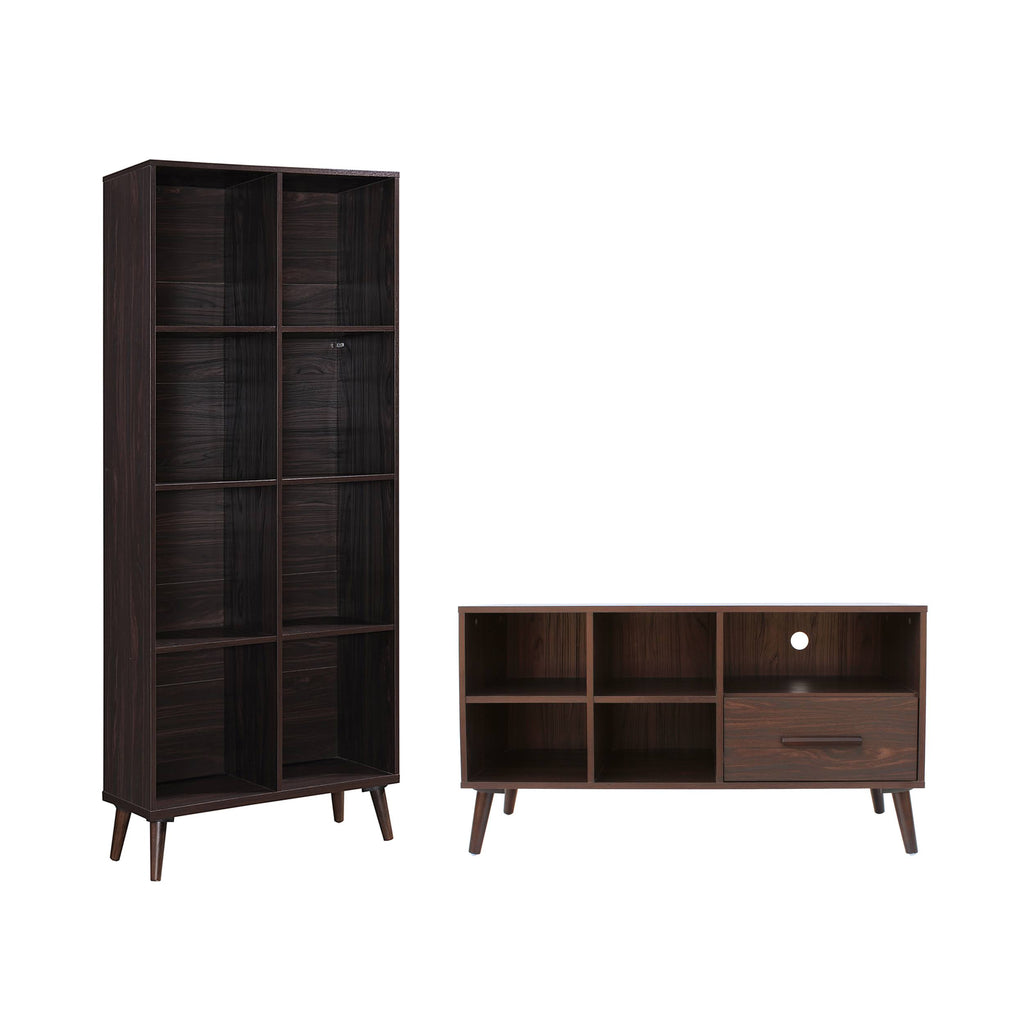 2 Piece TV Stand and Bookcase Set M454699
