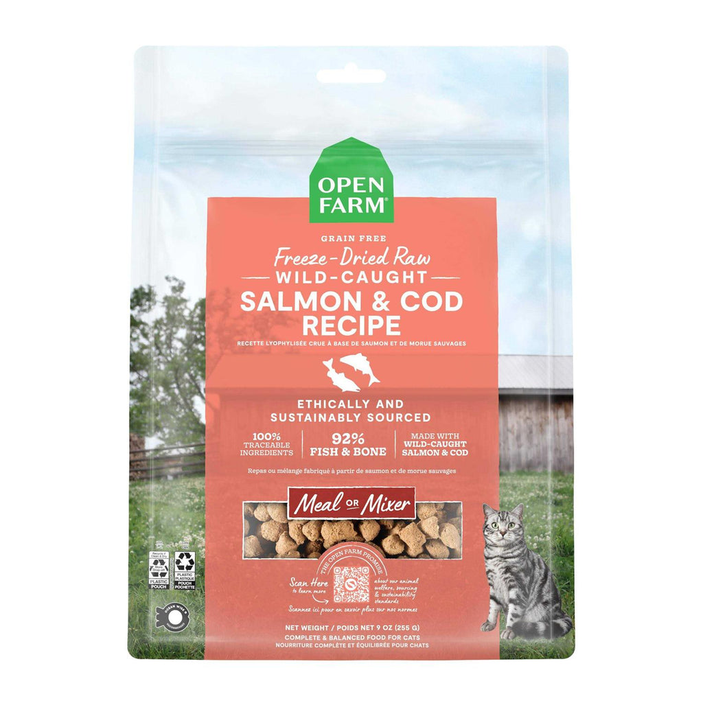 Wild-Caught Salmon & Cod Freeze Dried Raw Cat Food U798247