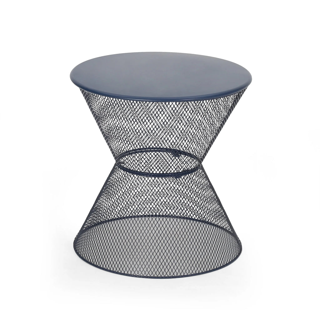 Modern Outdoor Side Table Navy Blue T9433