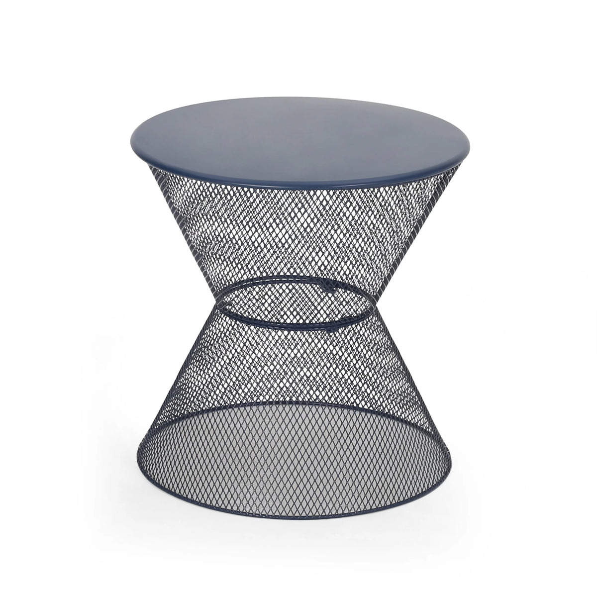 Modern Outdoor Side Table Navy Blue T9433