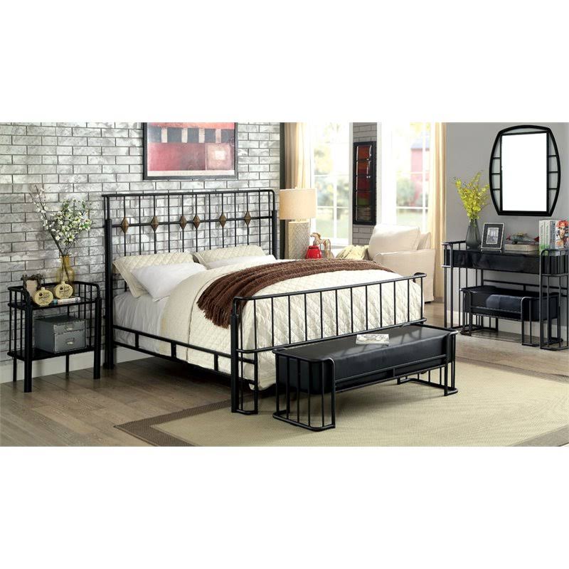 34 inch Faux Leather Bench R5829