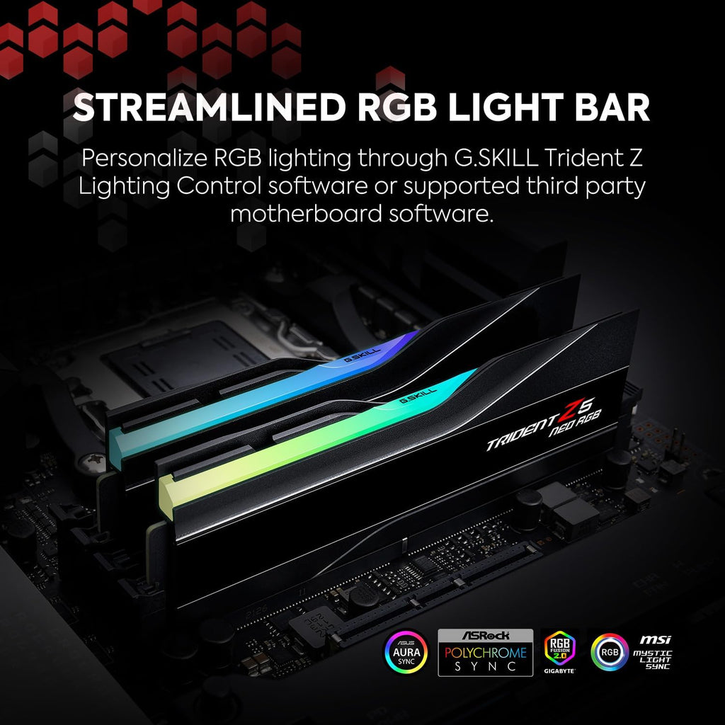 32GB (2x16GB) DDR5 RAM 6000MT/s CL36-36-36-96 Matte Black Desktop Computer Memory H612
