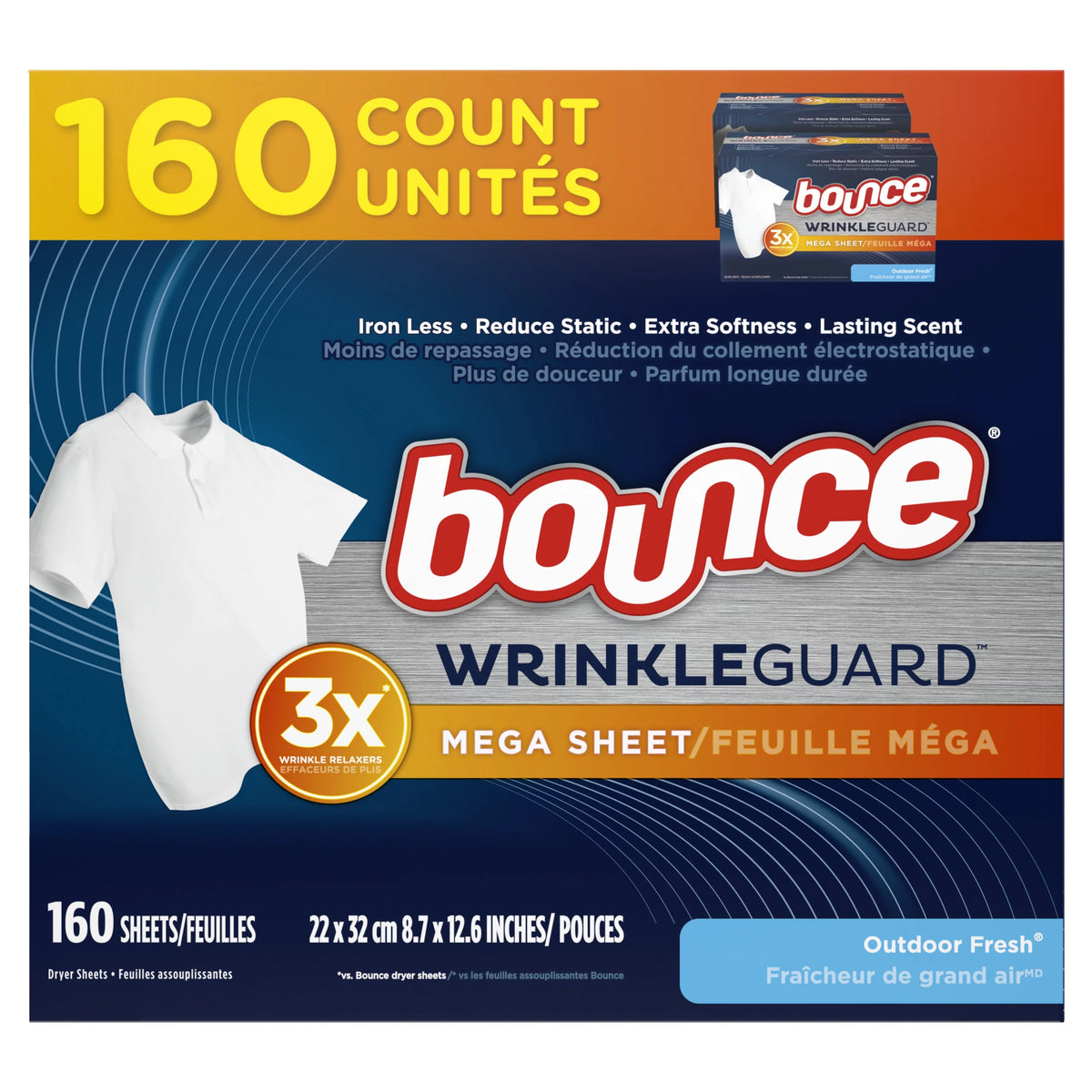 160 Count Dryer Sheets J733