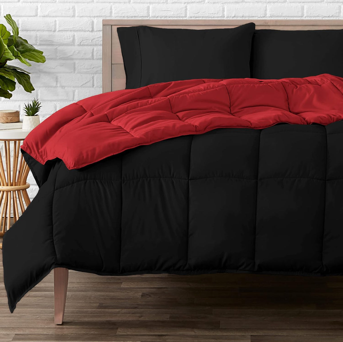 King/California King Black/Grey Reversible Comforter X651630