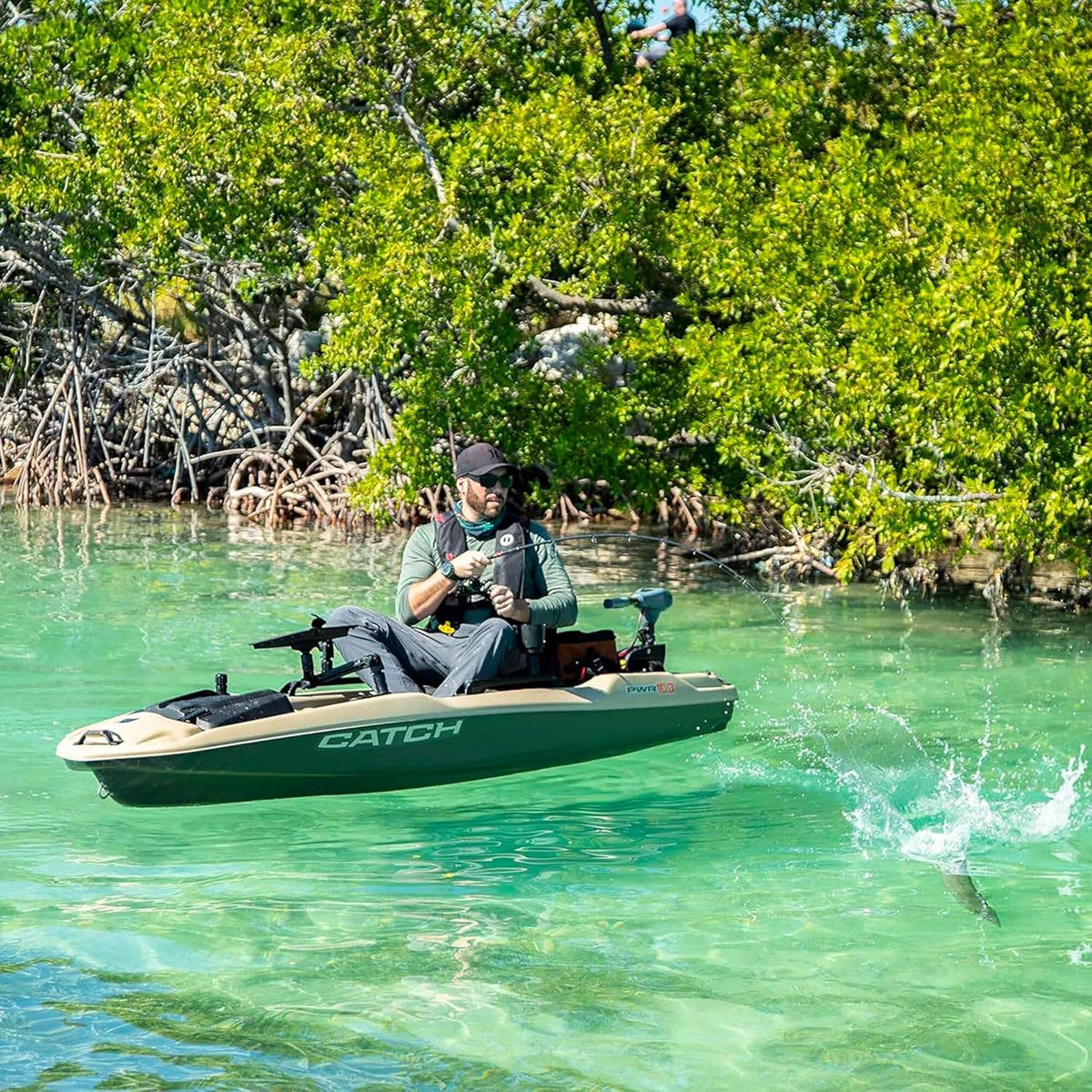 Forest Green Magnetic Grey 10 ft Sit-on-Top Fishing Kayak M9217