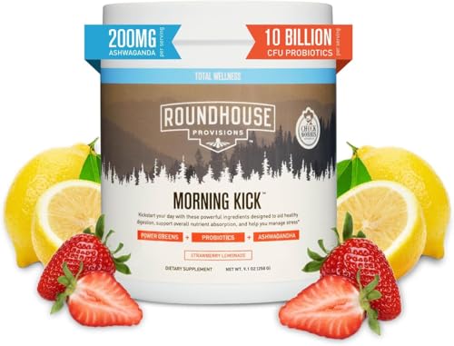 Zero Sugar Greens Superfood Powder Supplement, 30 Servings (Strawberry Lemonade) K2818