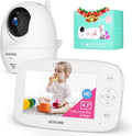 Baby Monitor with Camera and Audio, Night Vision, PTZ, Motion Detection, Auto Tracking, Temperature Monitor, 2-Way Talk B162789