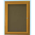 1-Door Water Fall Style Bulletin Board Antique Brass Gold V963