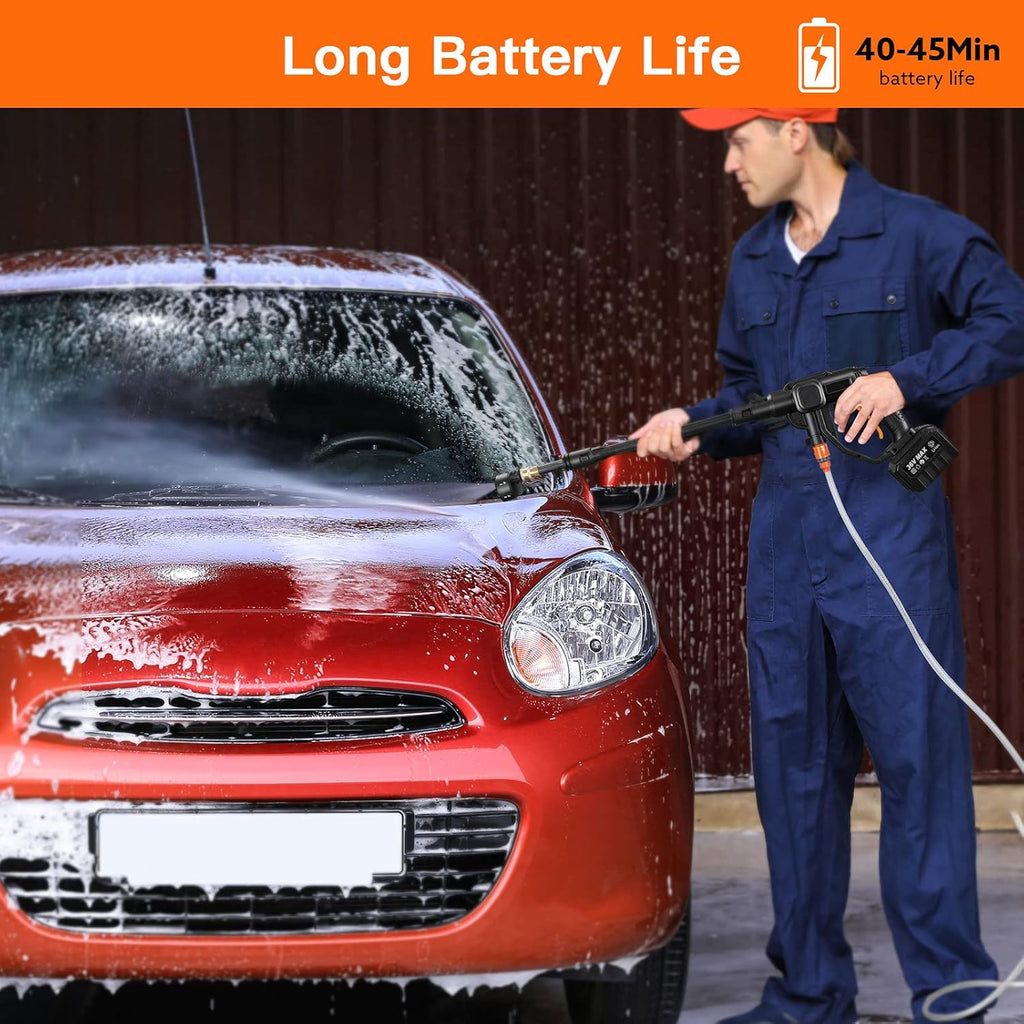 Cordless Pressure Washer with 5-in-1 Spray Nozzle H9777