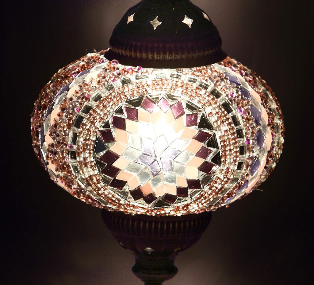 Handmade Turkish 7 Globes Mosaic Wall Light K795294