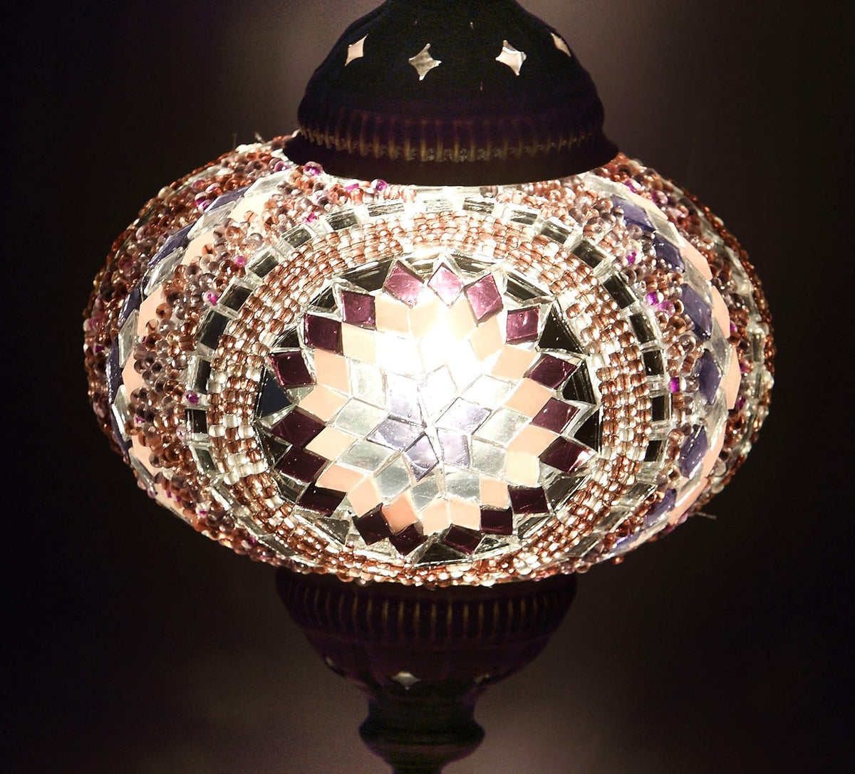 Handmade Turkish 7 Globes Mosaic Wall Light K795294