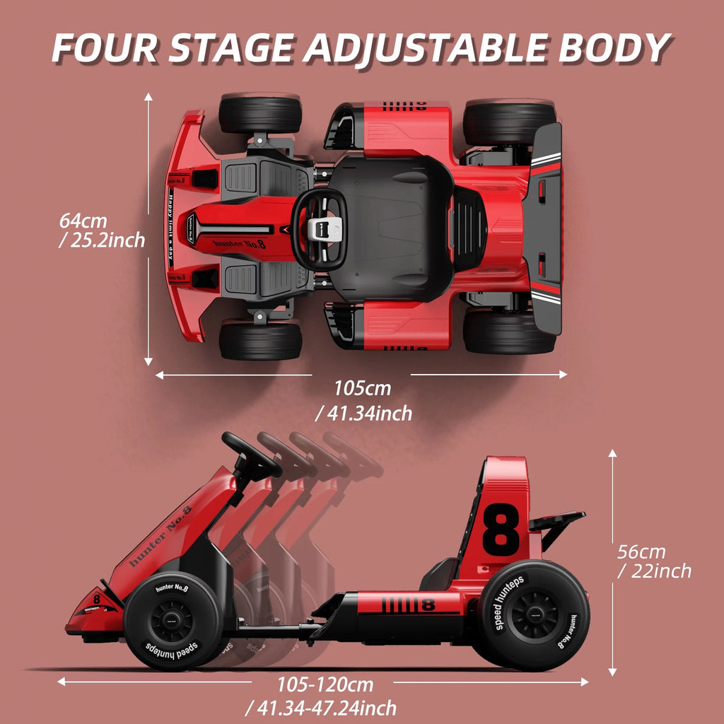 Electric Vehicles Pedal Go Karting Car Ride on Toys 12V L303255
