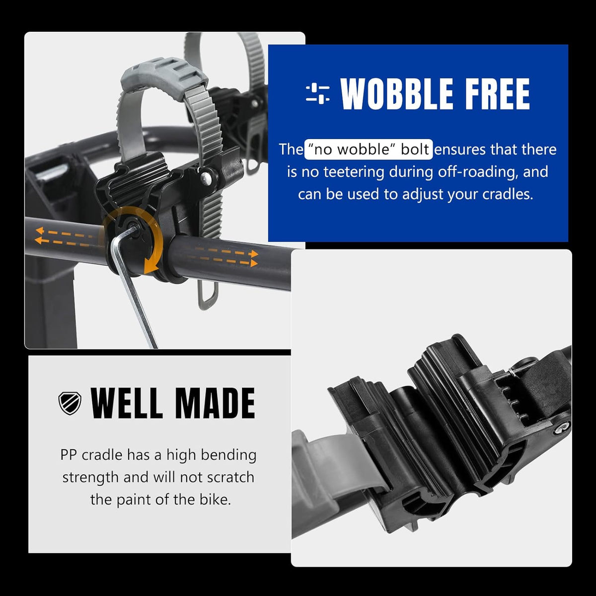 2-Bike Hitch Mount Carrier Rack F2254
