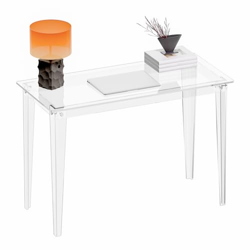 43.3 Inch Clear Acrylic Computer Desk D14296