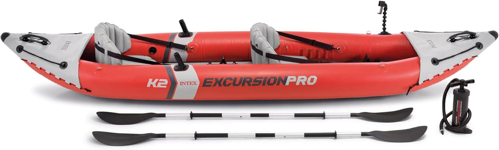 Inflatable Kayak Set with Paddles and Pump – 2-Person – 400lb Weight Capacity G358