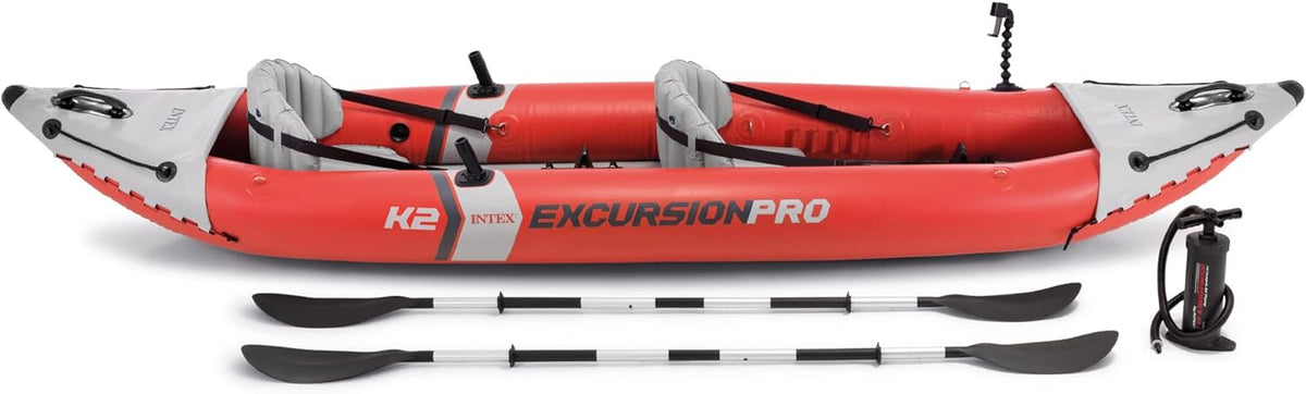 Inflatable Kayak Set with Paddles and Pump – 2-Person – 400lb Weight Capacity G358