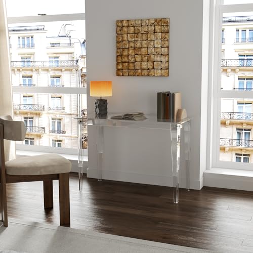 43.3 Inch Clear Acrylic Computer Desk D14296