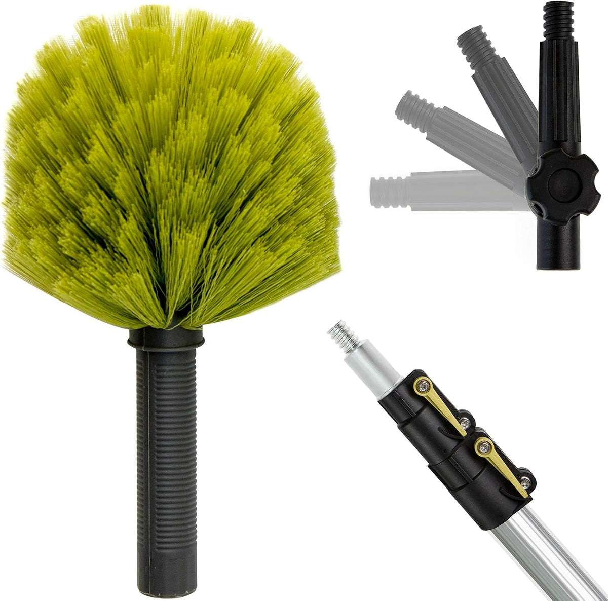 5-12 Foot Telescoping Extension Pole with Cobweb Duster Pack of 2 S5996