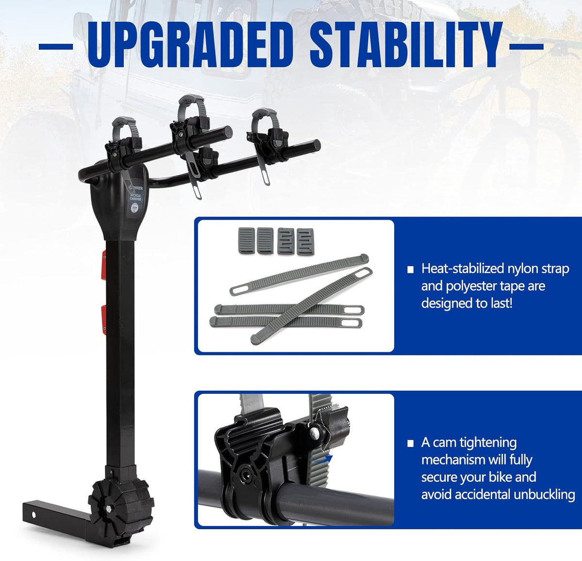 2-Bike Hitch Mount Carrier Rack F2254
