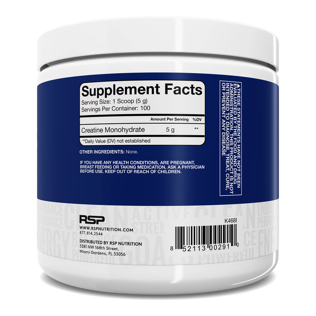 Unflavored Creatine Monohydrate Powder, 60 Servings P708021