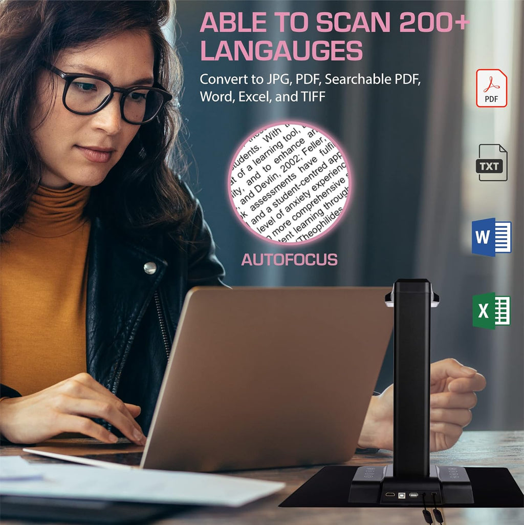 Portable 20MP Document Camera Scanner V1015