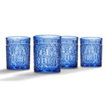 11 oz Blue Double Old Fashion Glass Set of 4 Y27885