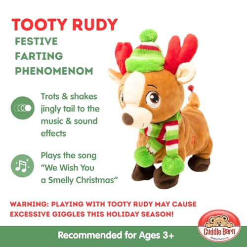 Farting Reindeer Toy Christmas Plush 10 Inches M3431