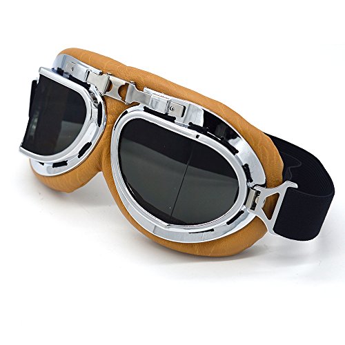 Vintage Pilot Style Motorcycle Goggles P434775