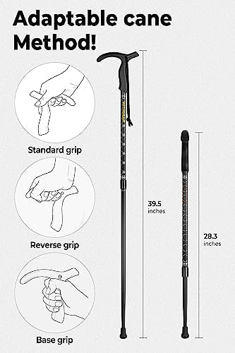 Adjustable Black Walking Cane Q805