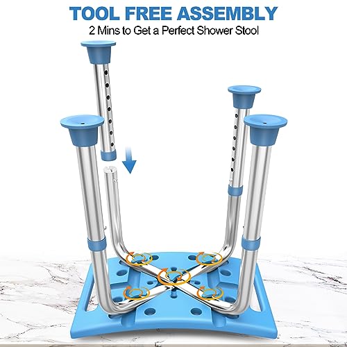 Stainless Steel Adjustable Shower Stool B706